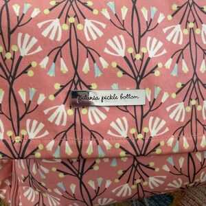 Petunia Pickle Bottom diaper bag. Large pink bag with diaper changing insert.